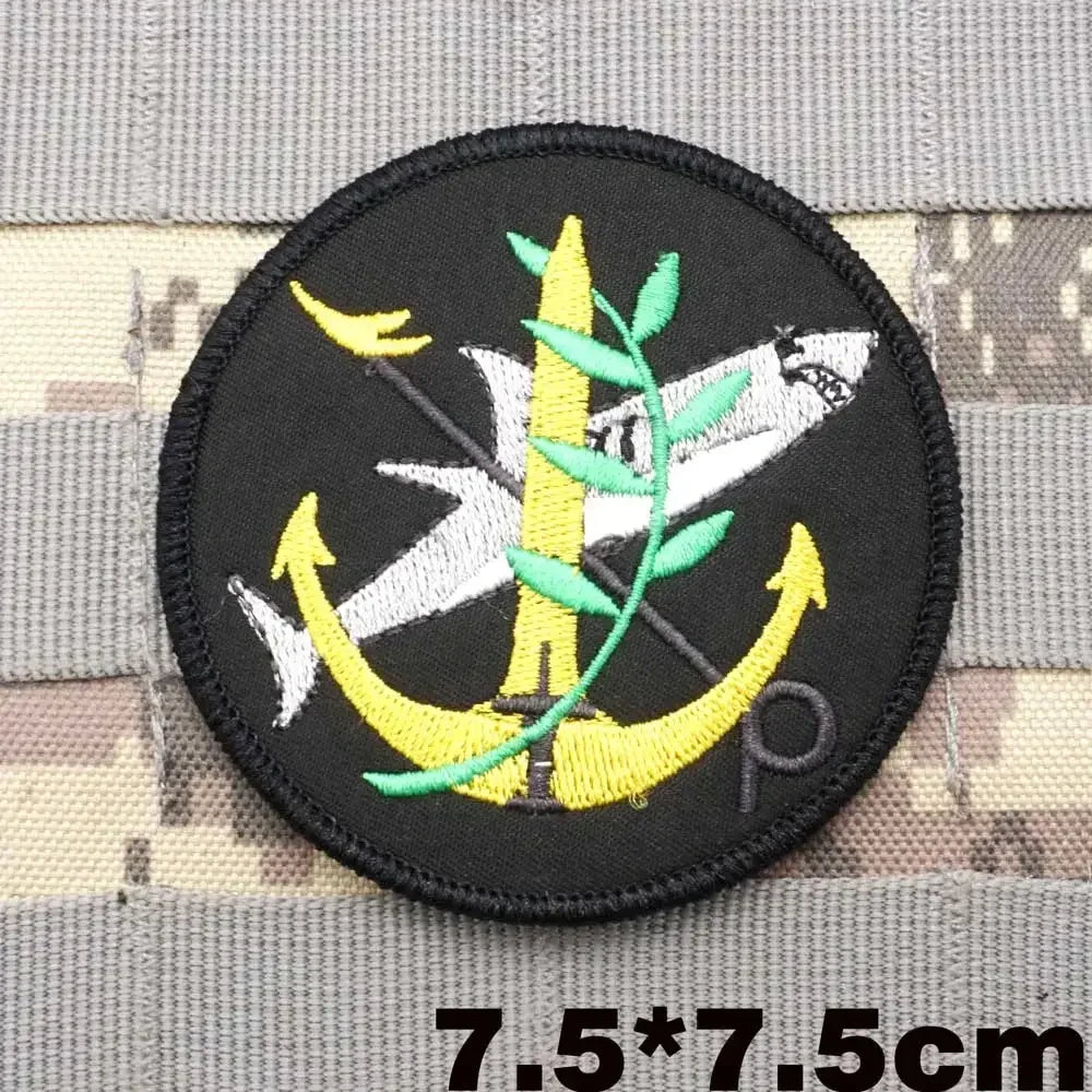 Israel Flag Embroidery Patch Hook and Loop Mlrs Army Morale Badge Israeli Language Outdoor Equipment Tactical Backpack Sticker