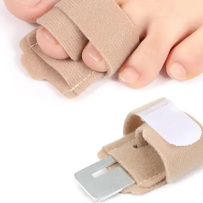 Hammer Toe Straightener Toe Splints Bandages For Correcting Hammertoe Crooked & Overlapping Toes Protector