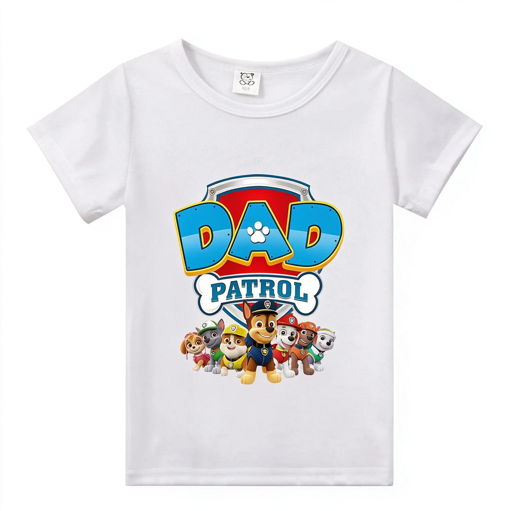 Paw Patrol Parent-child Outfit Birthday Party Tee Dad Mom