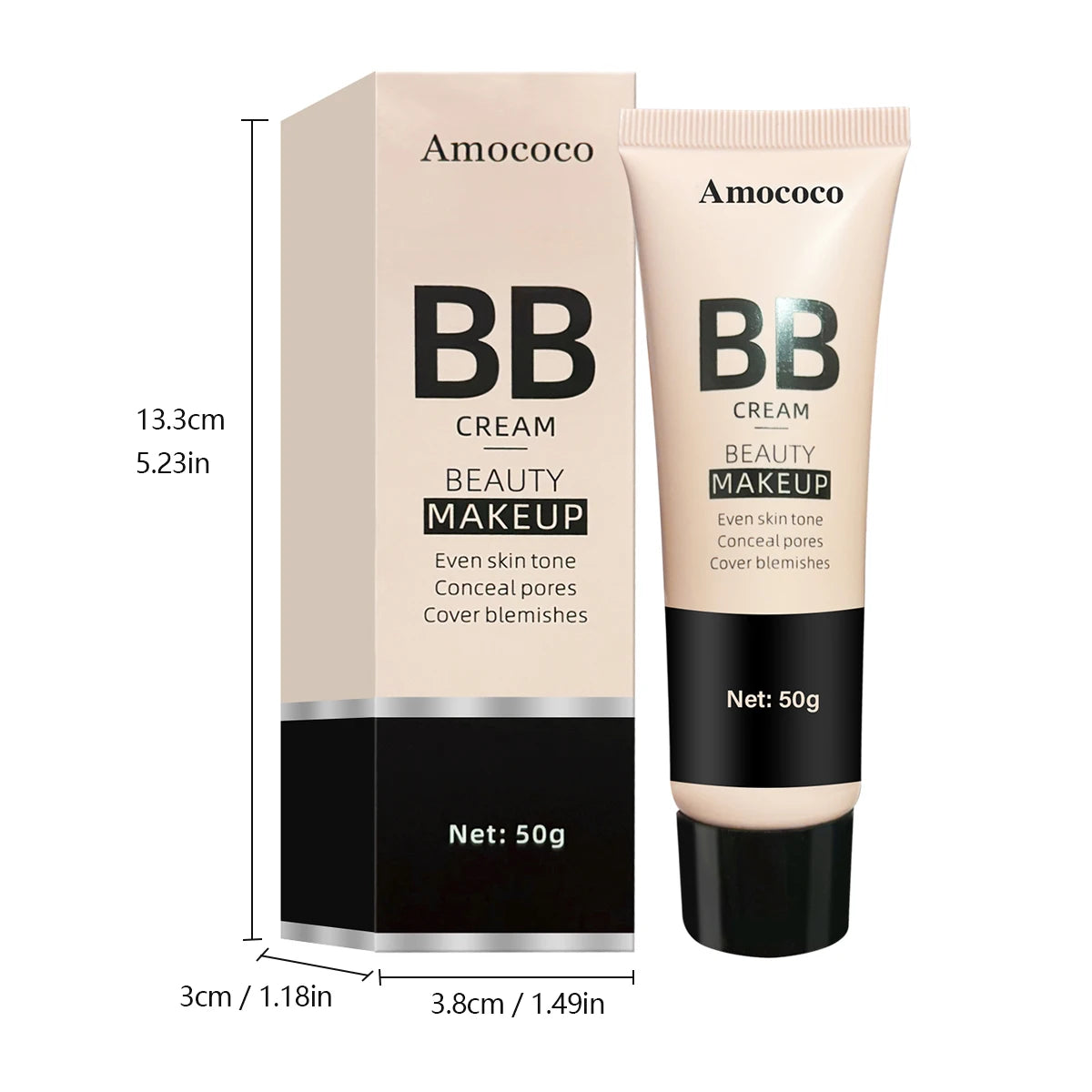 Amococo 2pcs BB Cream 50g Each Beauty Makeup Base