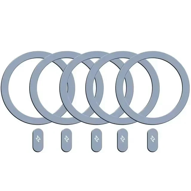 1-5Pcs Universal Metal Plate Ring for Magsafe Magnetic Wireless Charger Iron Sheet Sticker Car Phone Holder for IPhone 14 15 16