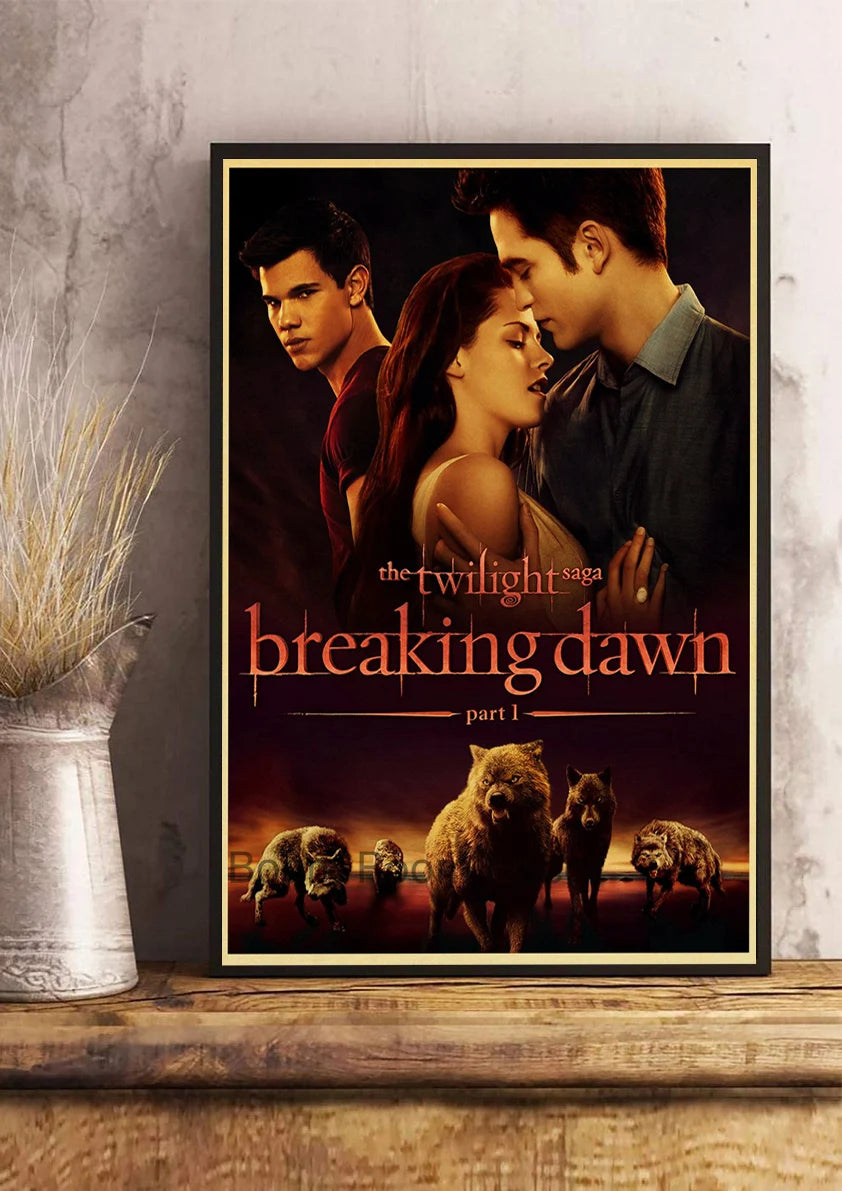 Film TV Movie Twilight Vintage Posters Wall Bedroom Painting Nostalgia Decor Aesthetic Cartoon Art Gift Print Art Wall Paintings