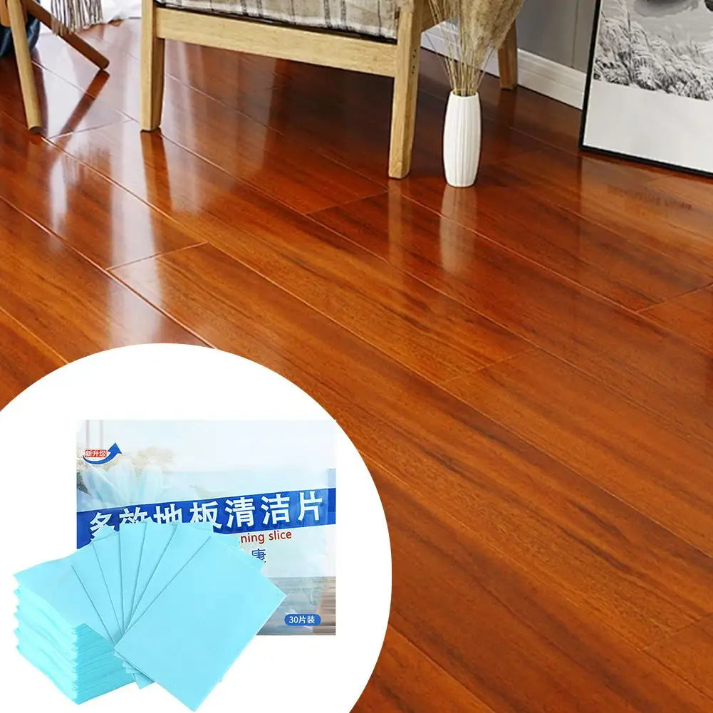 30pcs Water Soluble Floor Cleaning  Sheet Mopping The Floor Wiping For Wooden Floor Tiles Toilet Household Cleaning