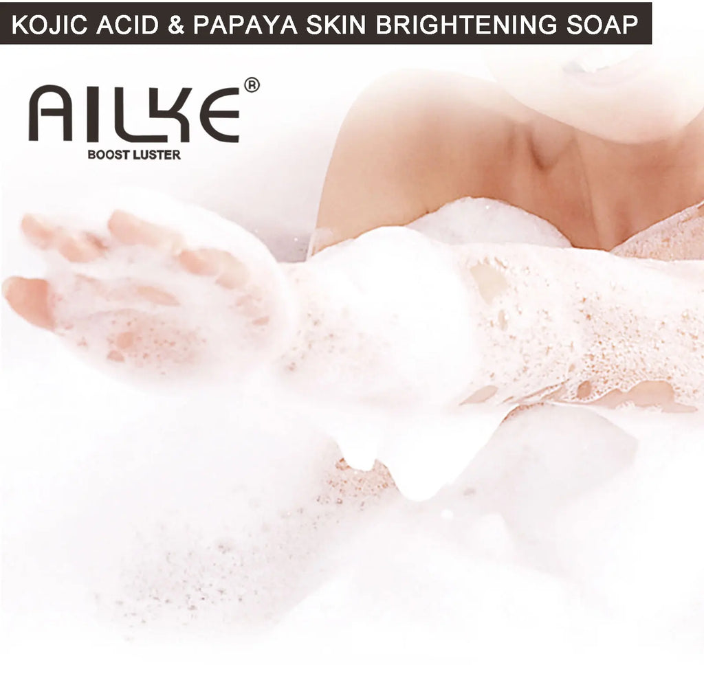 AILKE Whitening Skin Care Set, Lightening, With Double Glutathione, Reduce Black, Dark and White Spots, For All Skin Types