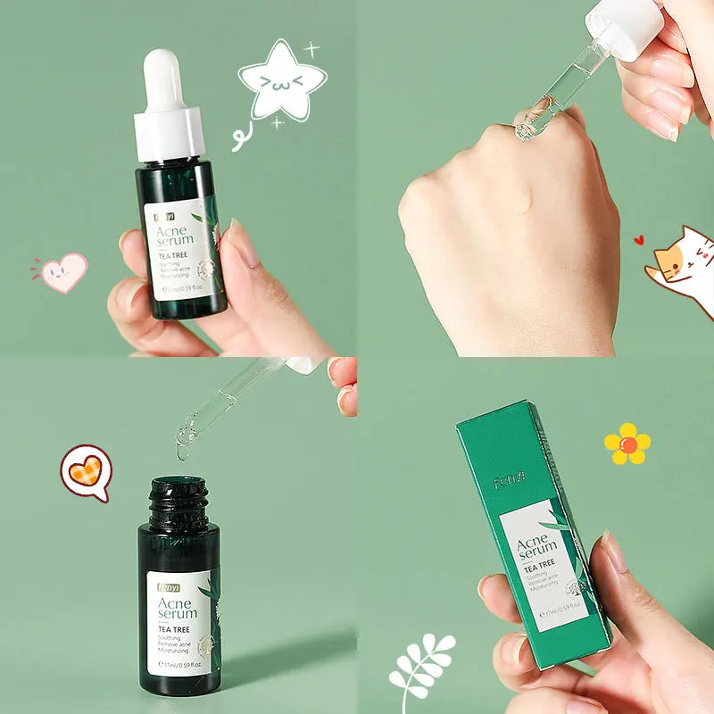 LAIKOU TEA TREE Face Serum Oil-control Anti-Aging Shrink Pores Acne Treatment Whitening Moisturizing Tea Tree Essence Skin Care