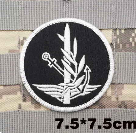 Israel Flag Embroidery Patch Hook and Loop Mlrs Army Morale Badge Israeli Language Outdoor Equipment Tactical Backpack Sticker