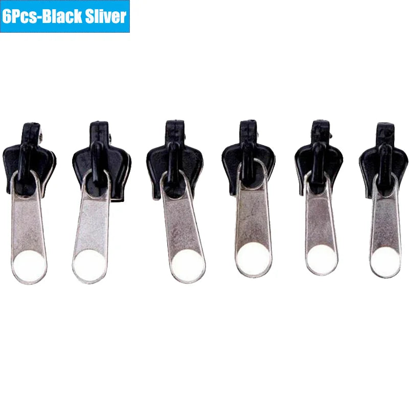 6/36pcs Fix Zip Puller Universal Instant Zippers Fix Zipper Repair Kit Replacement Zipper Pull Slider For DIY Sew Accessories