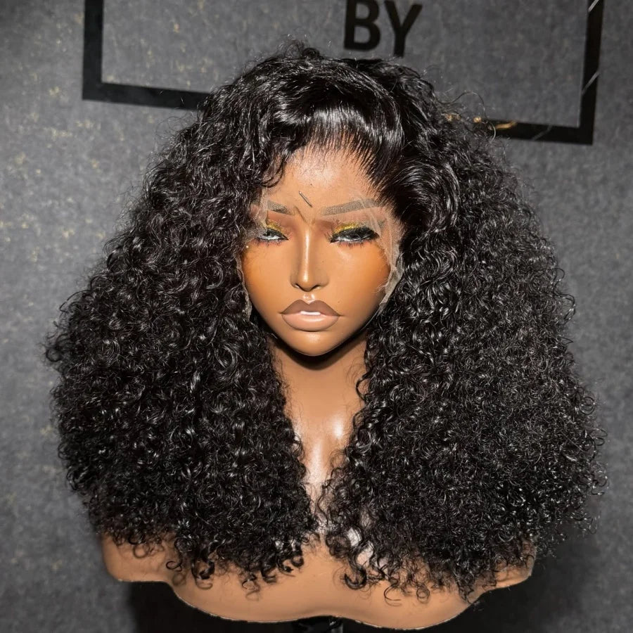 200% Density Short Curly Bob Lace Front Wig