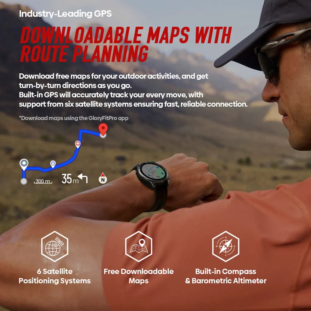 Flagship Zeblaze Stratos 4 PRO Rugged GPS Smartwatch Amoled