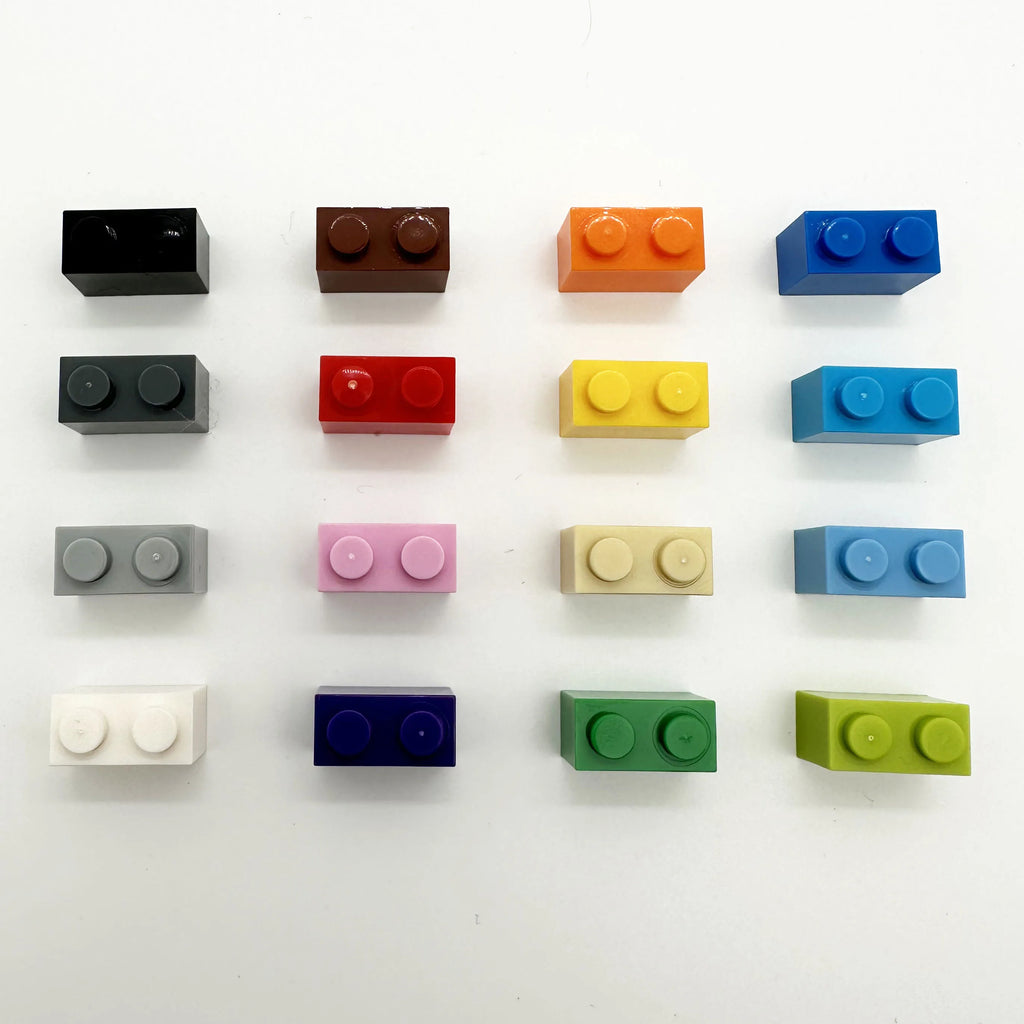 Bricks Compatible 3004 1x2 Dots DIY Building Blocks Thick