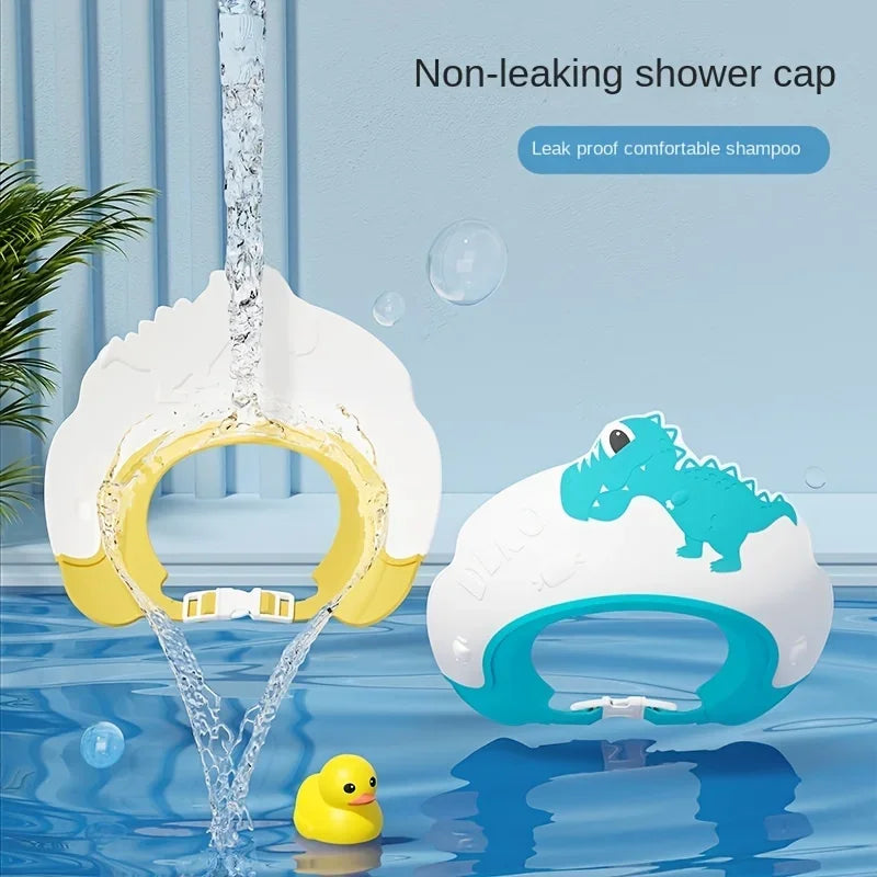 Baby Soft Rubber Waterproof Shampoo Cap Children Shampoo Artifact