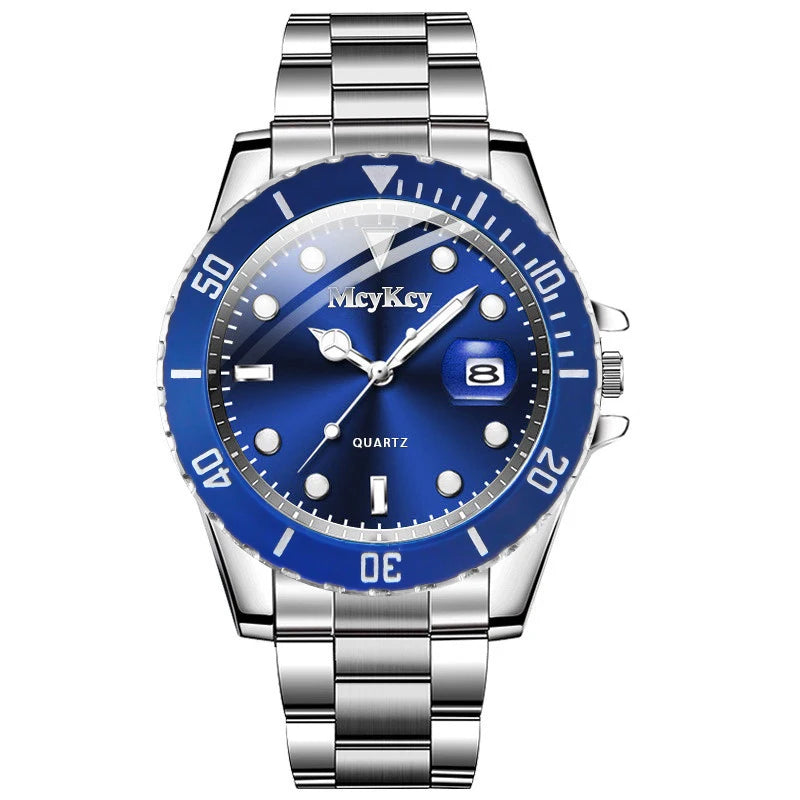 Luxury Large Dial Men Business Watches Fashion Calendar Men's