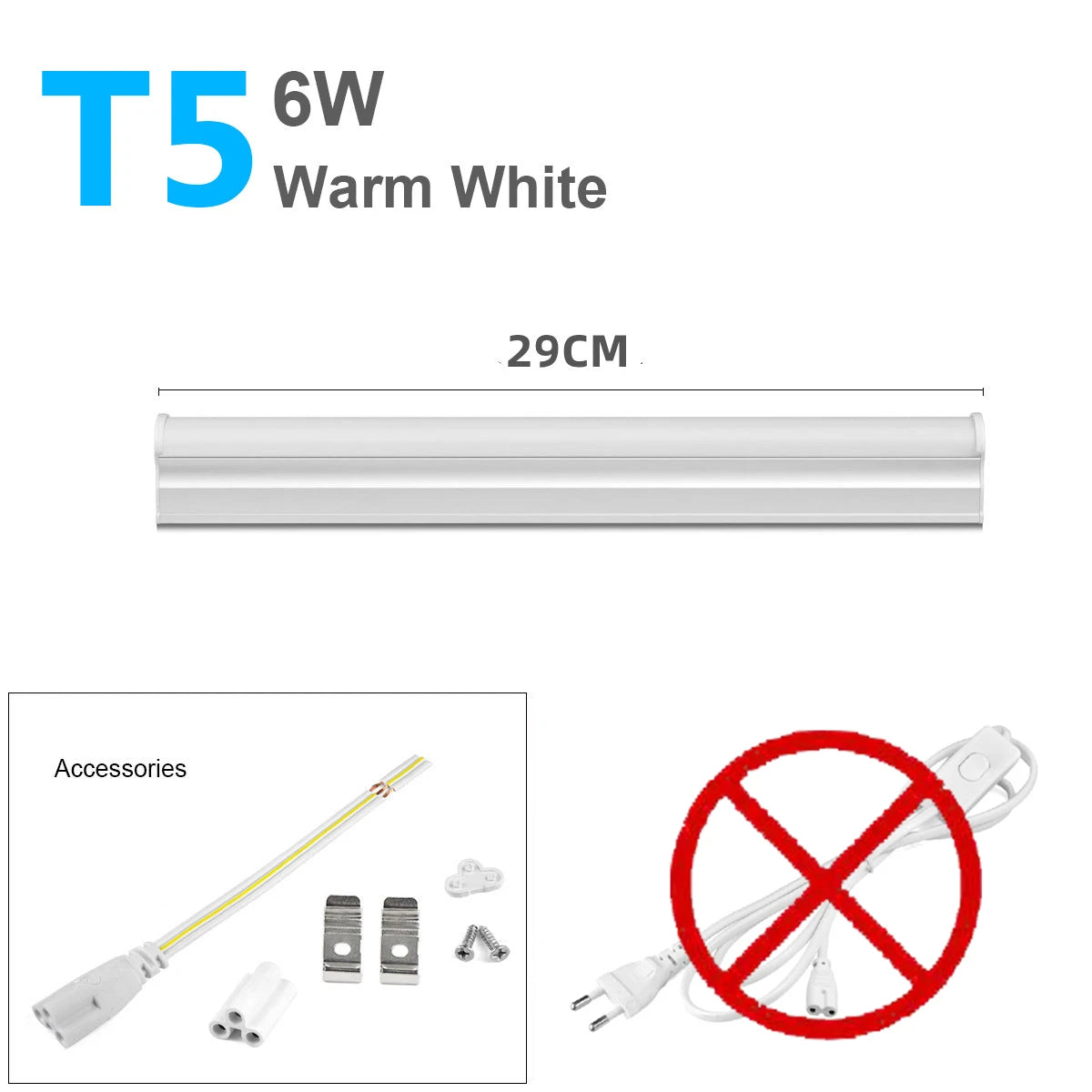 Aluminum LED Light Bar 220V 110V T5/T8 LED Tube 6W 8W LED Fluorescent Tube For Indoor Kitchen Lighting LED Lamp Bulb Wall Lamp
