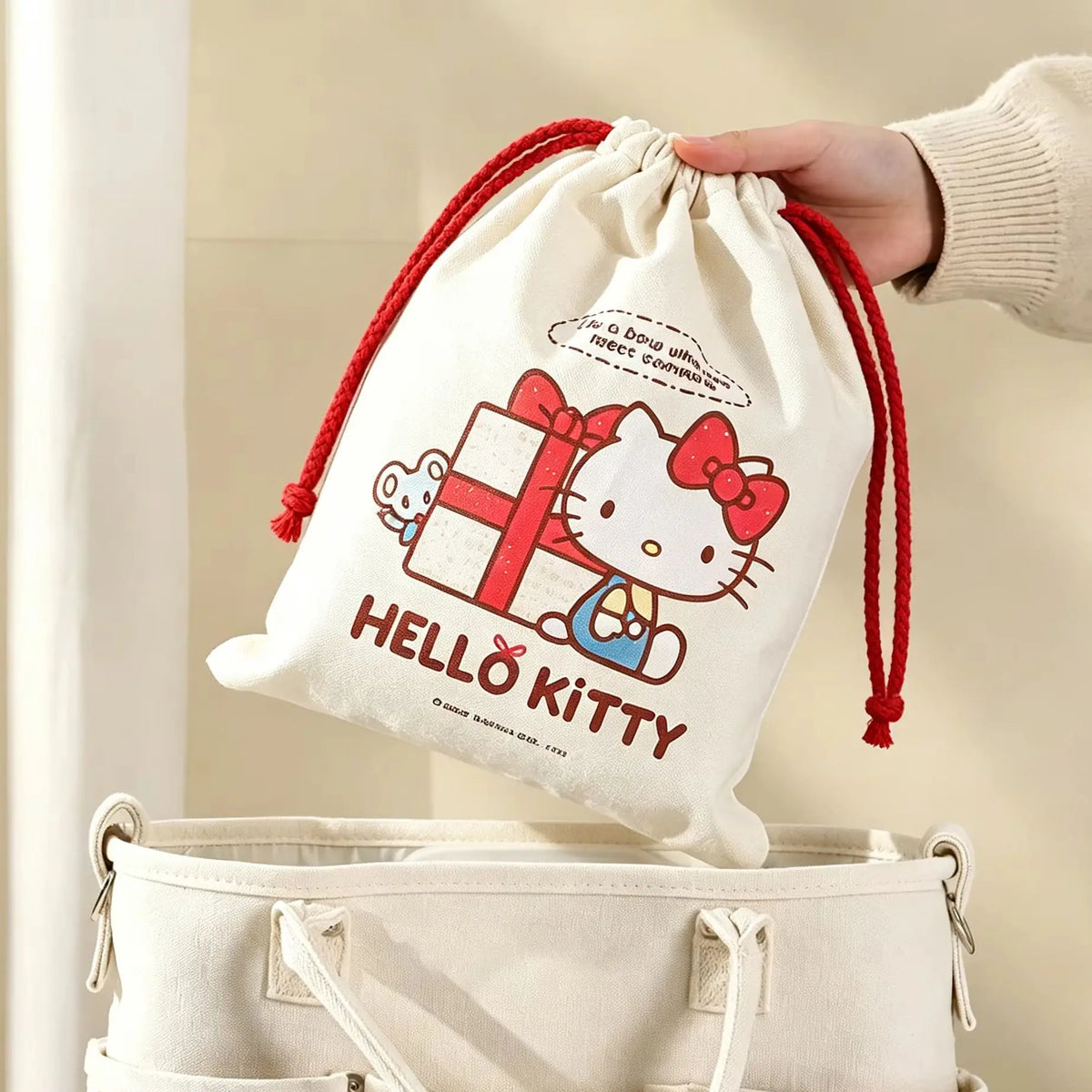 Sanrio Hello Kitty Bundle Pocket Travel Storage Bag Luggage