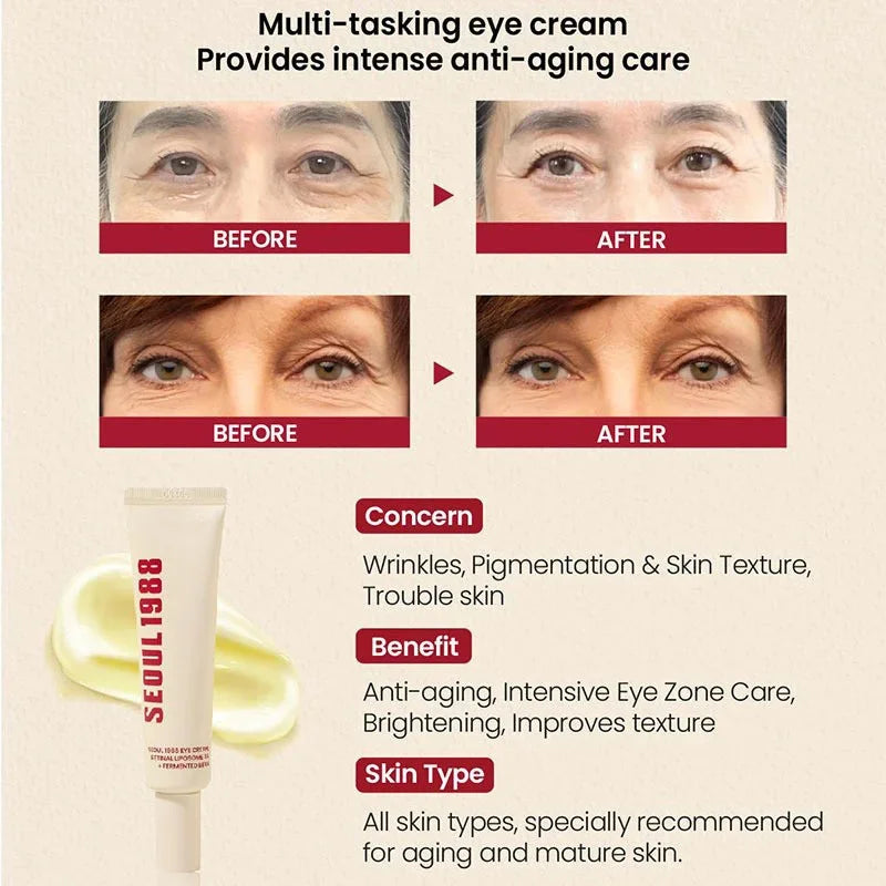 Korean 1988 Retinol Face Care Serum Black Ginseng Niacinamide 2% Acid Moisturizing Firming Cream Anti Aging Wrinkle Skin Care