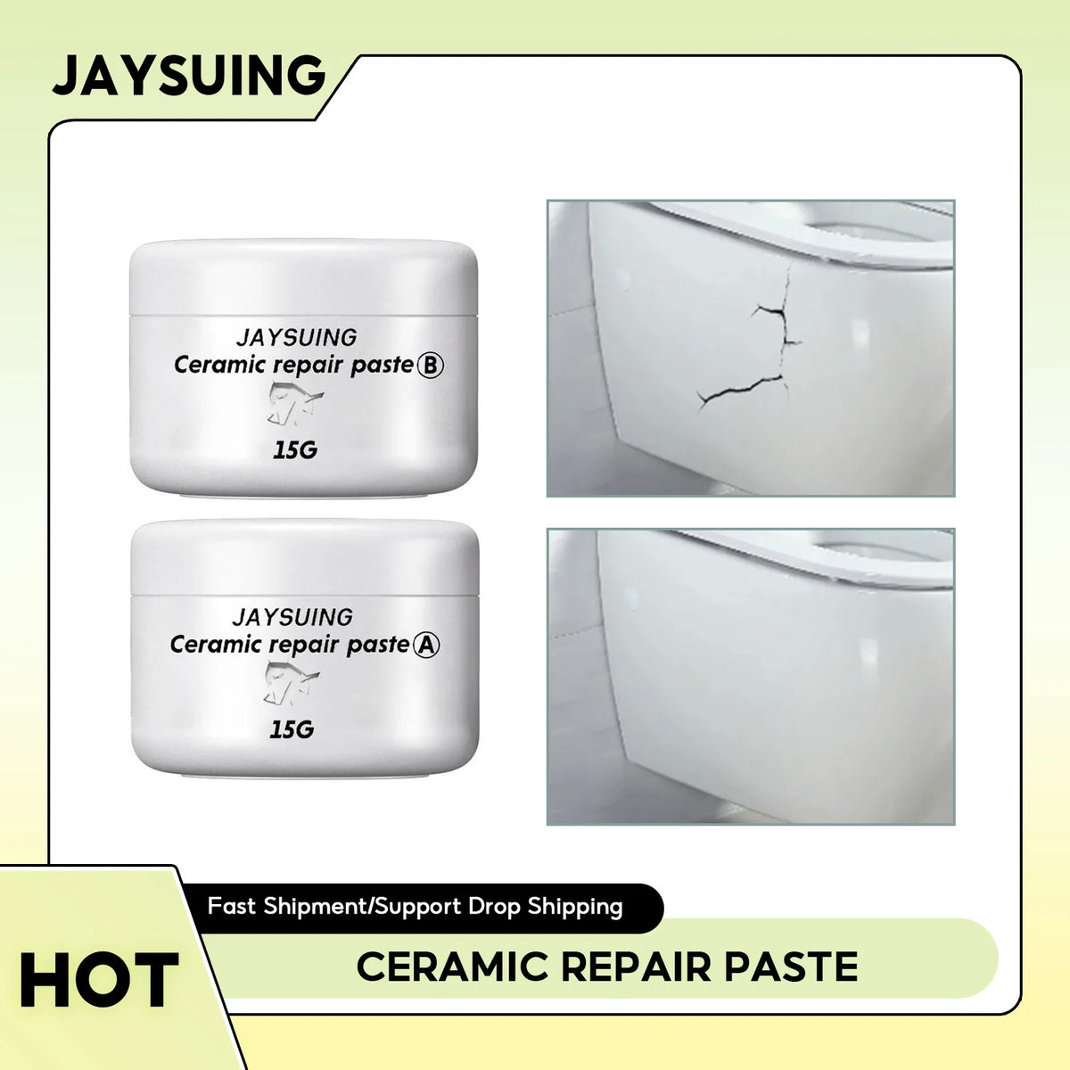 Ceramic Repair Paste Tub Tile Shower Repair Kit AB