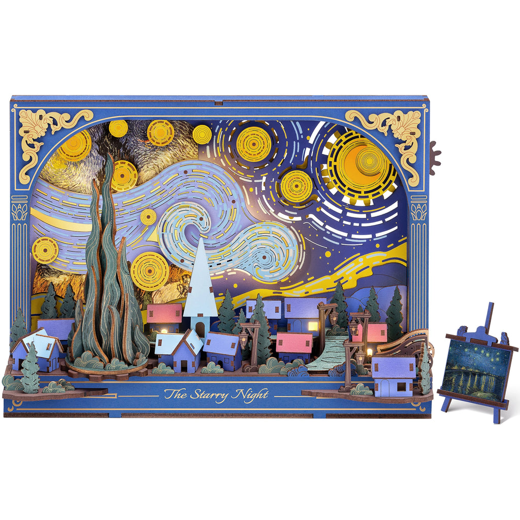 ROKR Starry Night 3D Wooden Puzzle Kit