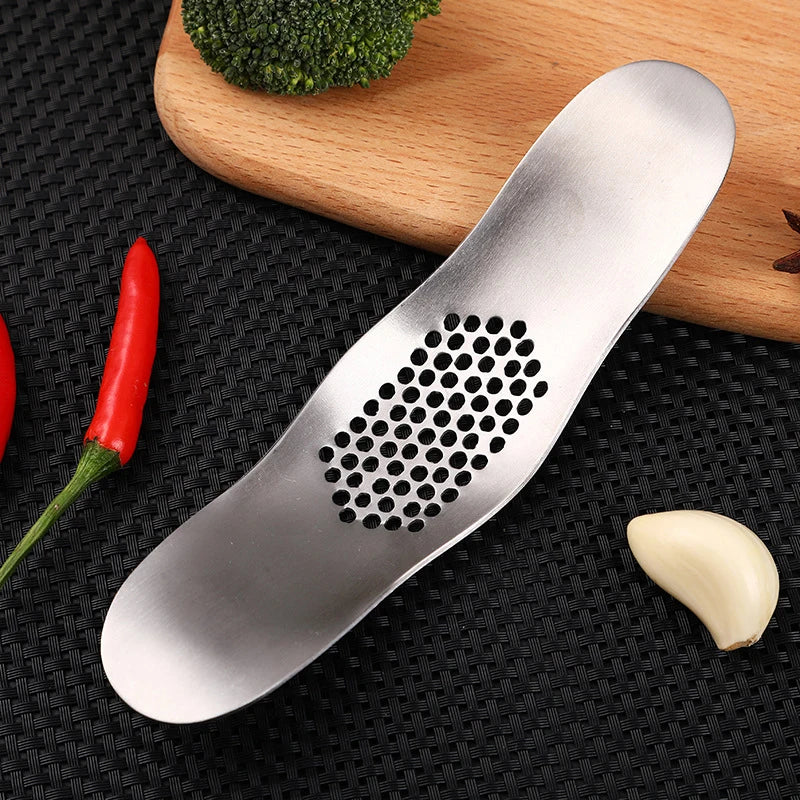 Stainless Steel Garlic Press Rocker Garlic Crusher Chopper Ginger