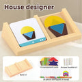 House Designer Toy Puzzle for Kids, Enhances Spatial Thinking and Logical Imagination, Educational Board Game