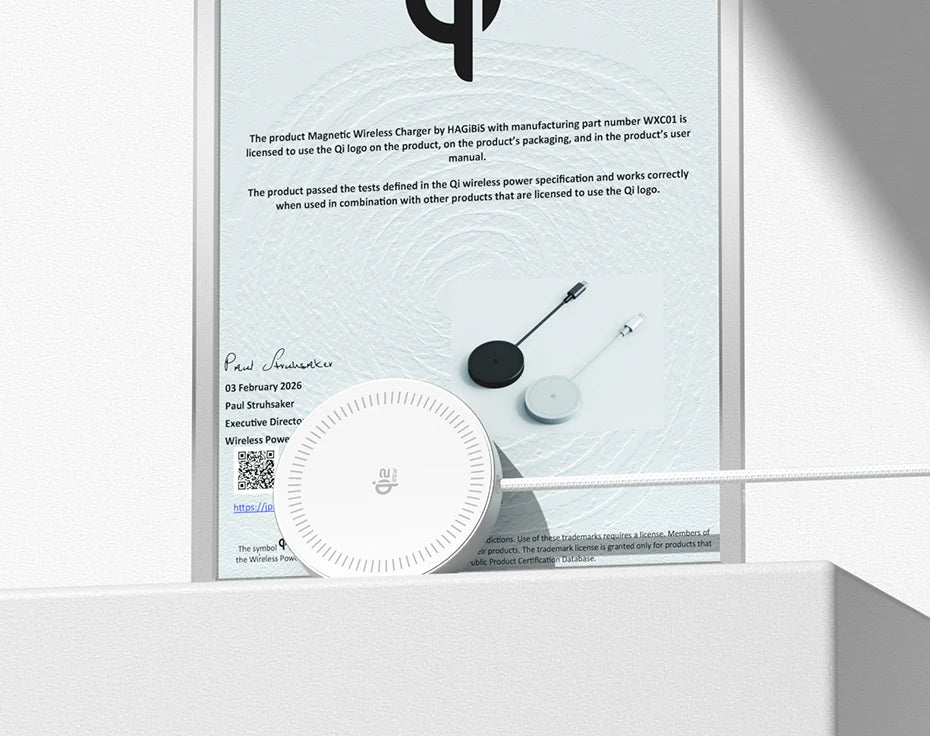 Hagibis Qi2.2 Magnetic Wireless Charger Dual-sided Magnetic 25W Fast Charging Pad for MagSafe iPhone 17/16/15/14 Pro Airpods Car