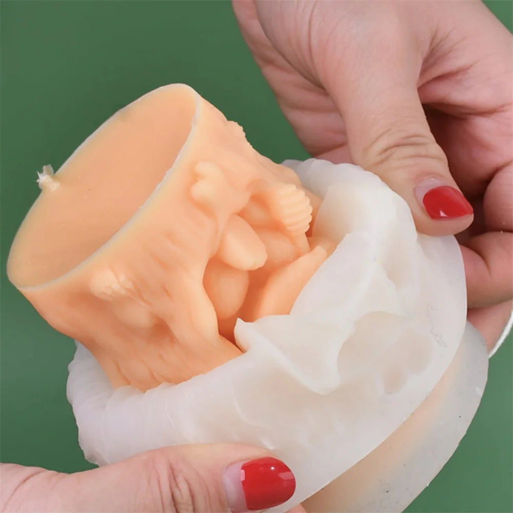 Relief Bear Scented Silicone Candle Molds Honey 3d Bear Honeycomb Diffuser Stone Plaster Epoxy Resin Molds Candle Making Kit