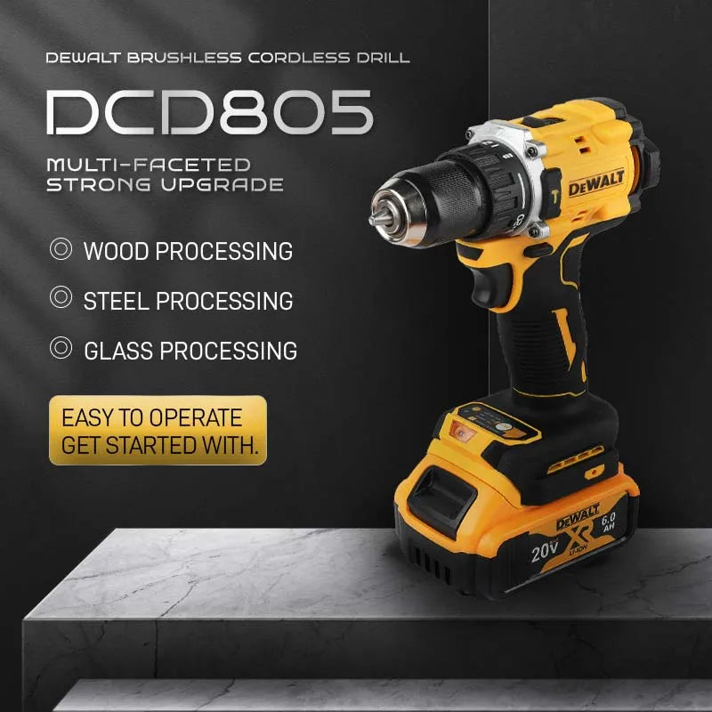 Dewalt Brushless Percussion Drill Lithium Ion Multi Function Compact