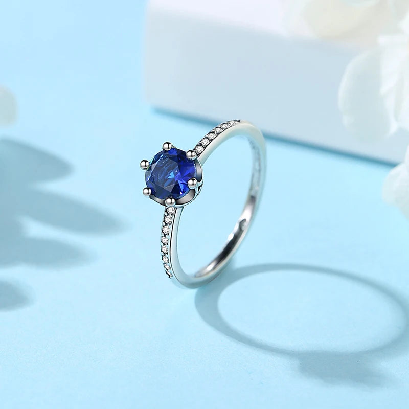 925 Sterling Silver Heart CZ Stackable Ring