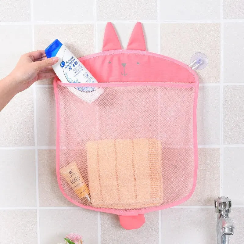 Quick-Dry Mesh Baby Bath Toy Organizer Bag