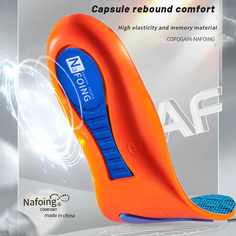 Orthopedic Insoles for Feet Sport Shock-absorbing Insole for Shoes Arch Support Plantar Fasciitis Templates Pads Men Women Sole
