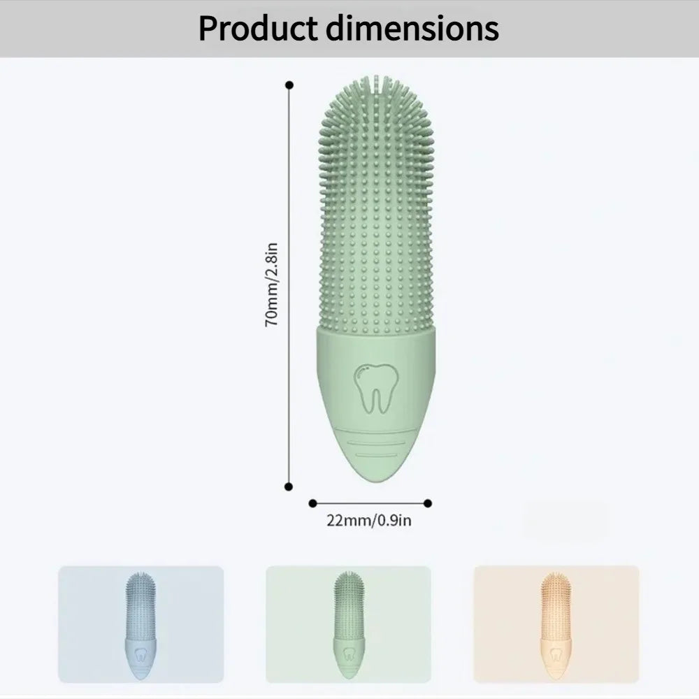 360 Pet Silicone Cleaning Nail Brush Finger Brush Cat Dog Pet