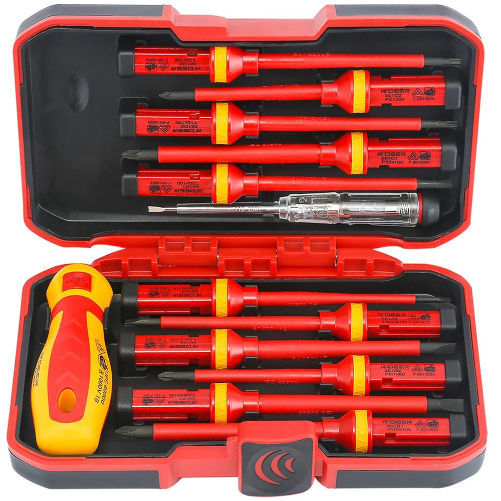 1000V VDE Insulated Screwdriver Electrician Repair Tool Kit Magnetic