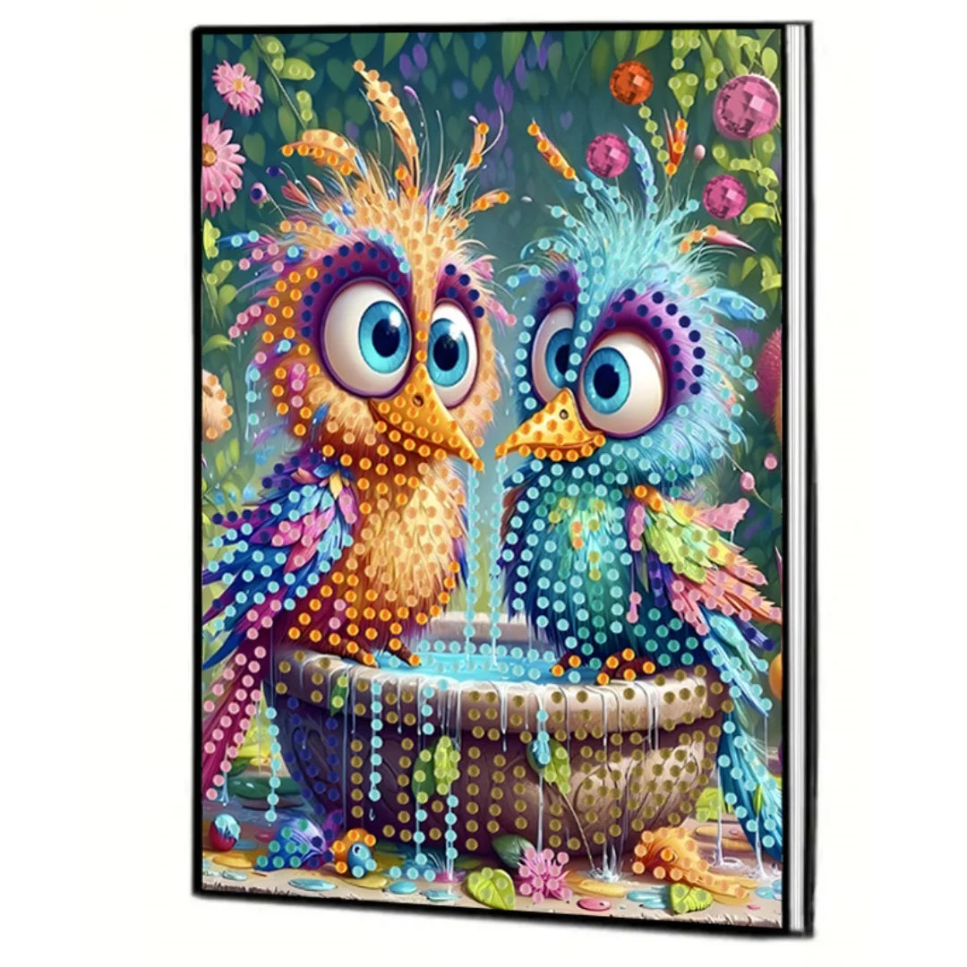 Diamond Painting DIY handicraft kit bird, elephant pattern leather female adult Diamond Painting Diary Sketch Book Kit