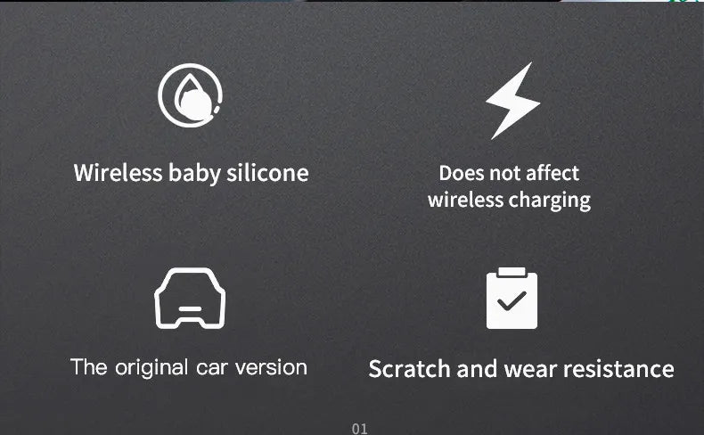 For Tesla Model 3 Highland 2024 Silicone Wireless Charger Pad Center Control Protector Non-slip Mat Car Interior Accessories