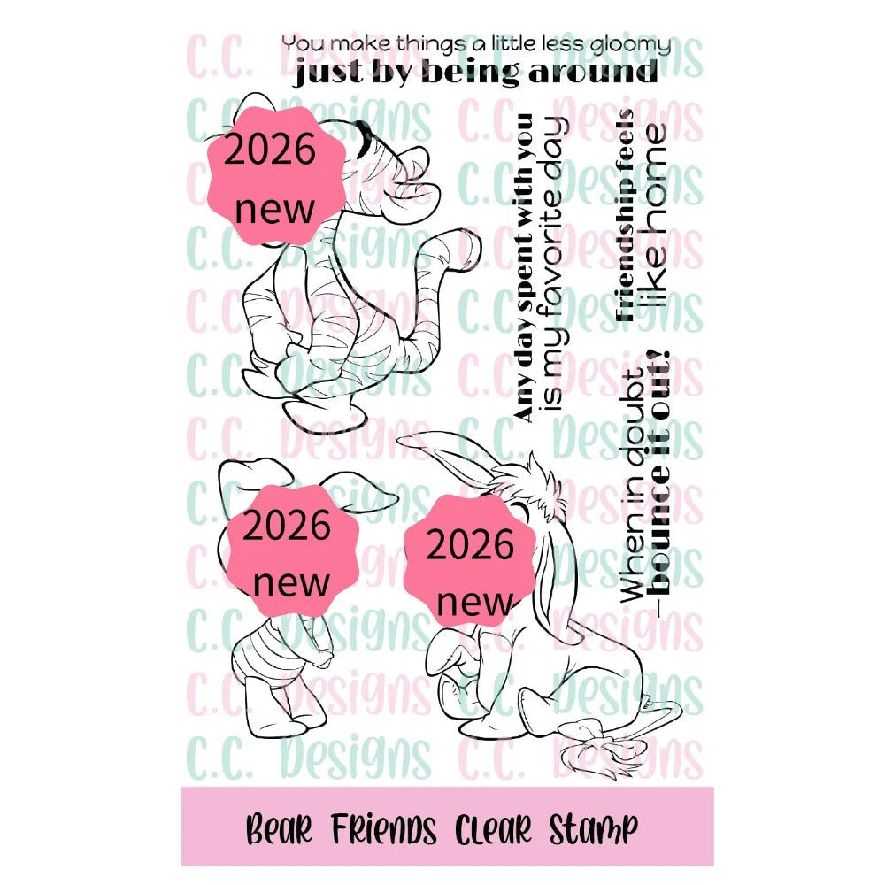 New 2026 Henry & Twila Birthday Clear Stamp Set For DIY Scrapbooking Crafts Maker Photo Album Template Handmade Decoration