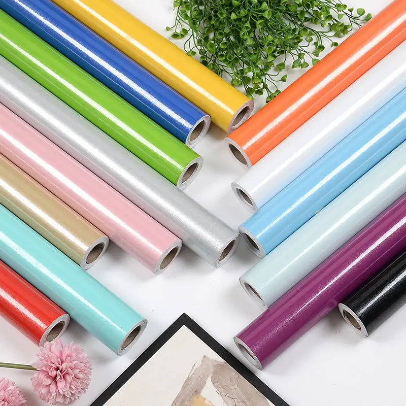 PVC DIY Waterproof Oil-proof Wall Stickers Self-Adhesive Marble Wallpaper Cabinets Countertop Bathroom Desktop Renovation Films