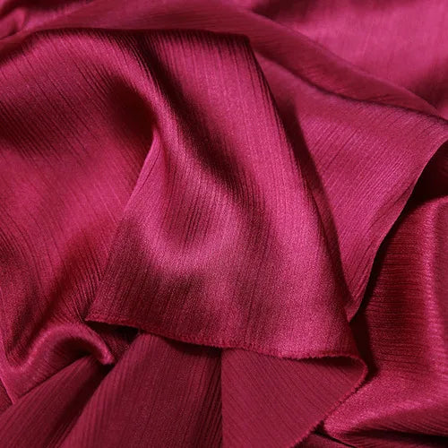 High End Glossy Texture Satin Fabric Smooth Imitation Acetate Silk Fabric Cheongsam Dress Designer Fabric Sewing Accessories