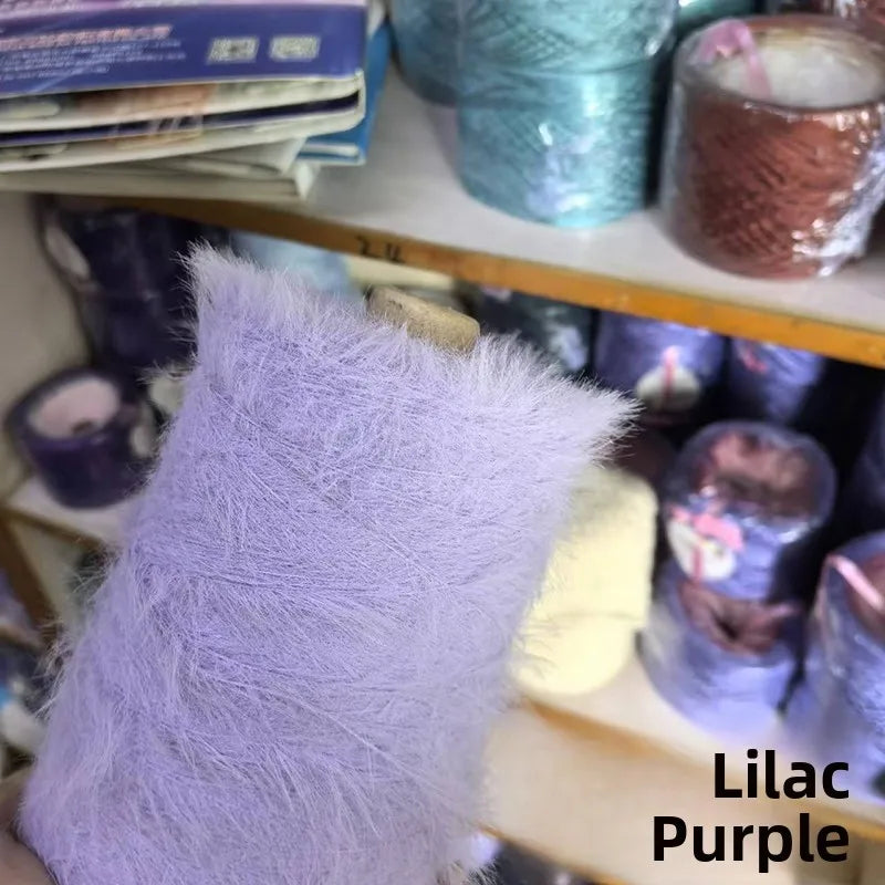 Long Hair  Fur Yarn 500g Simulation Smooth Soft Non Shedding Woolen Sweater Hat Yarn for Hand Knitting Winter Fashion