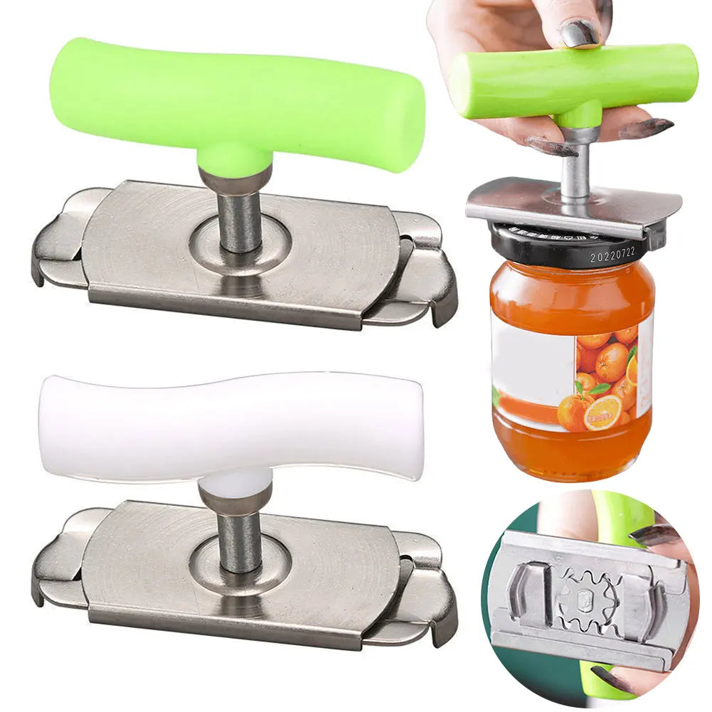 Stainless Steel Multi-Use Jar Opener | Adjustable Labor-Saving Tool for Bottle Caps  Can Lids | Commercial Kitchen & Home Gadget