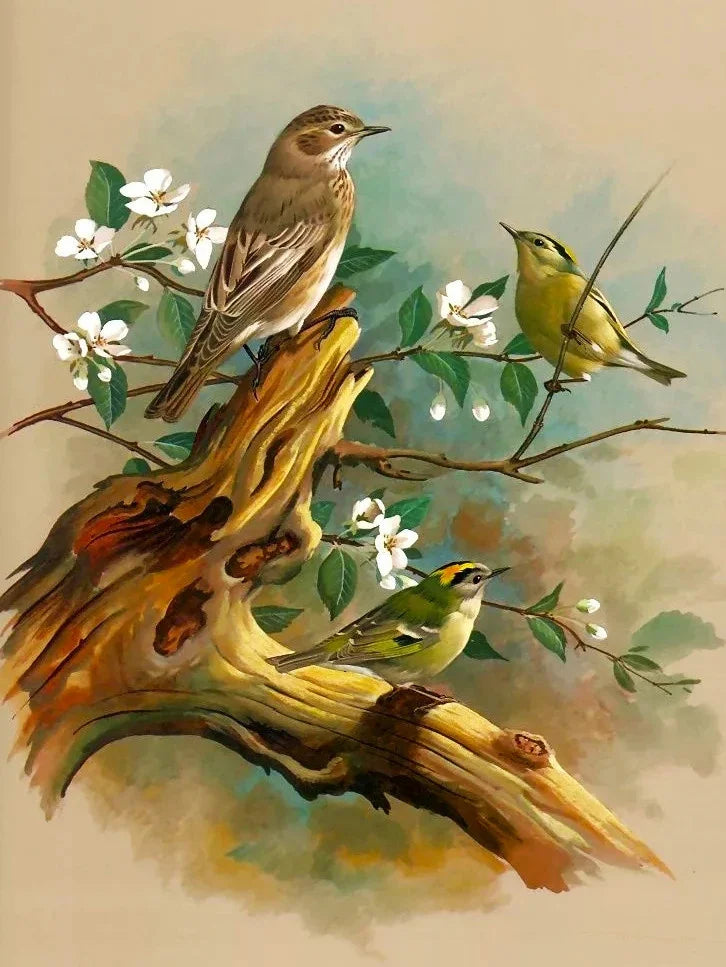 Huacan Diy Diamond Painting Animal Full Drill Embroidery Bird Home Decor Gift Rhinestone Pictures Craft Kit