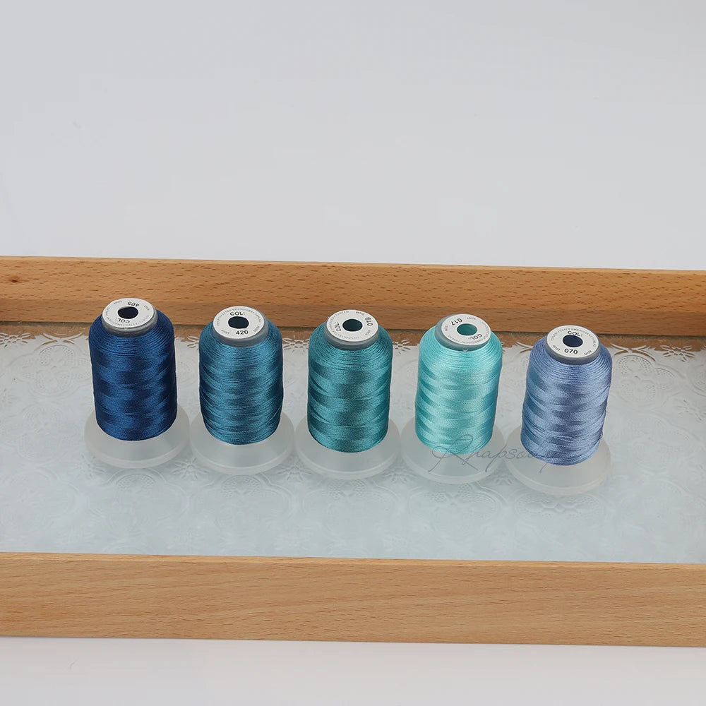 Rhapsody 40WT Polyester Embroidery Machine Thread 550Y 60 Colors Brother Babylock Janome Singer Pfaff Husqvarna Bernina Sewing