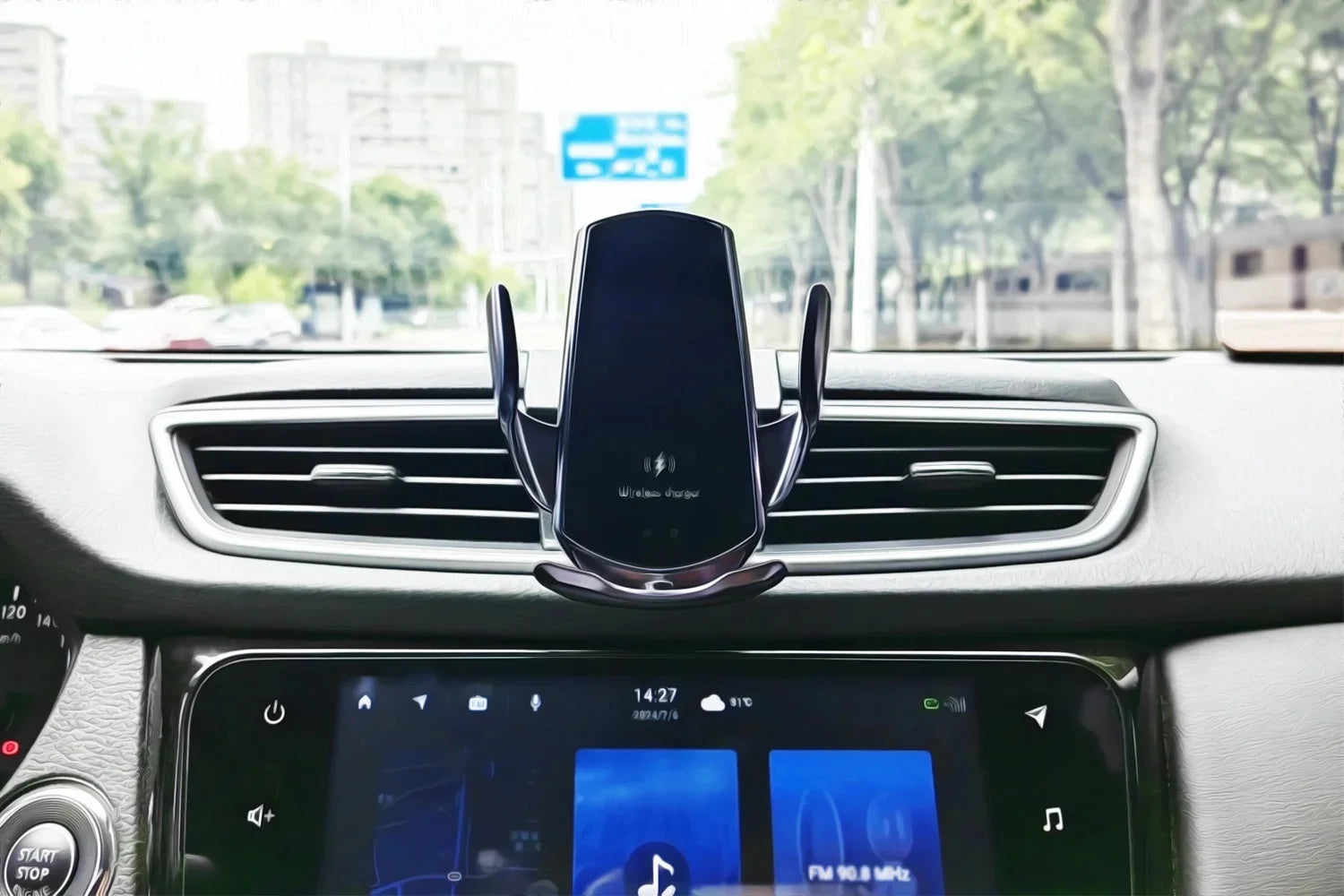For Car AUDI Q7 4M 2016 2017 2018 2019 Car Phone Holder Special Fixed Base Wireless Charger Stand Mobile Phone Mount Accessories