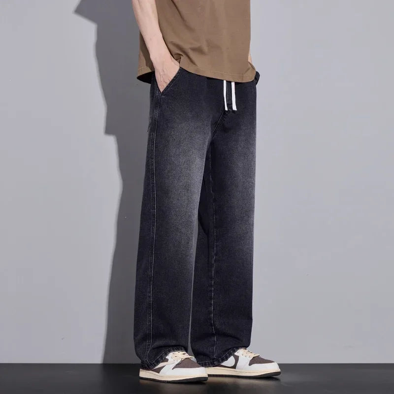 Men's Clothing Wide-leg Pants Baggy Jeans Streetwear Straight Fashion