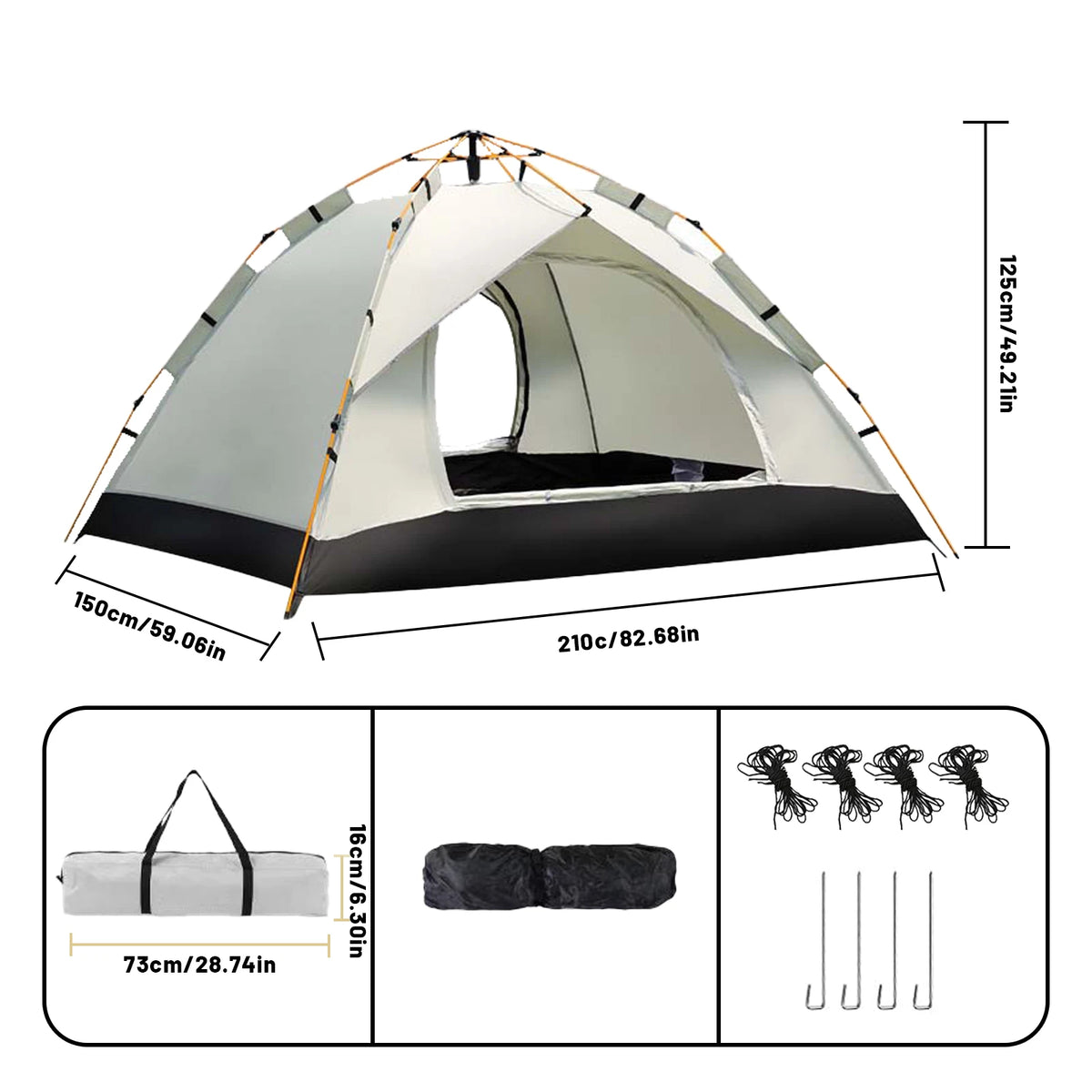 Portable Camping Tent Self-driving Travel Instant Tents For Outdoor