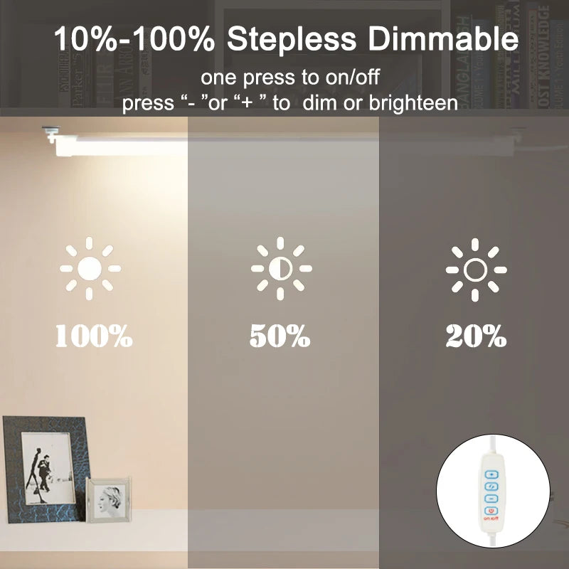 LED Under Cabinet Lighting Magnetic Dormitory Reading Lamp Student