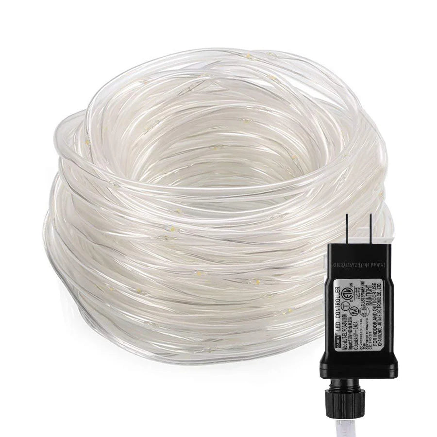 LED Tube Rope String Light Outdoor Waterproof Christmas Garland