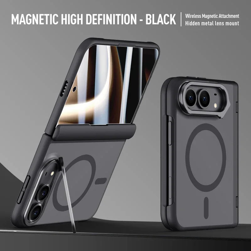 Wireless Charging Glass Film Case for Iphone DUO Best Protection Cell Phone Accessories Hinge Full Cover
