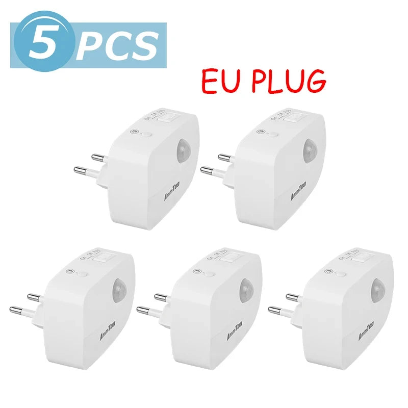LED Night Light Motion Sensor Night Lamp Room Decor Lamp Bedside Led Lamp With EU Plug Led Lights For Closet Bedroom Home Decor