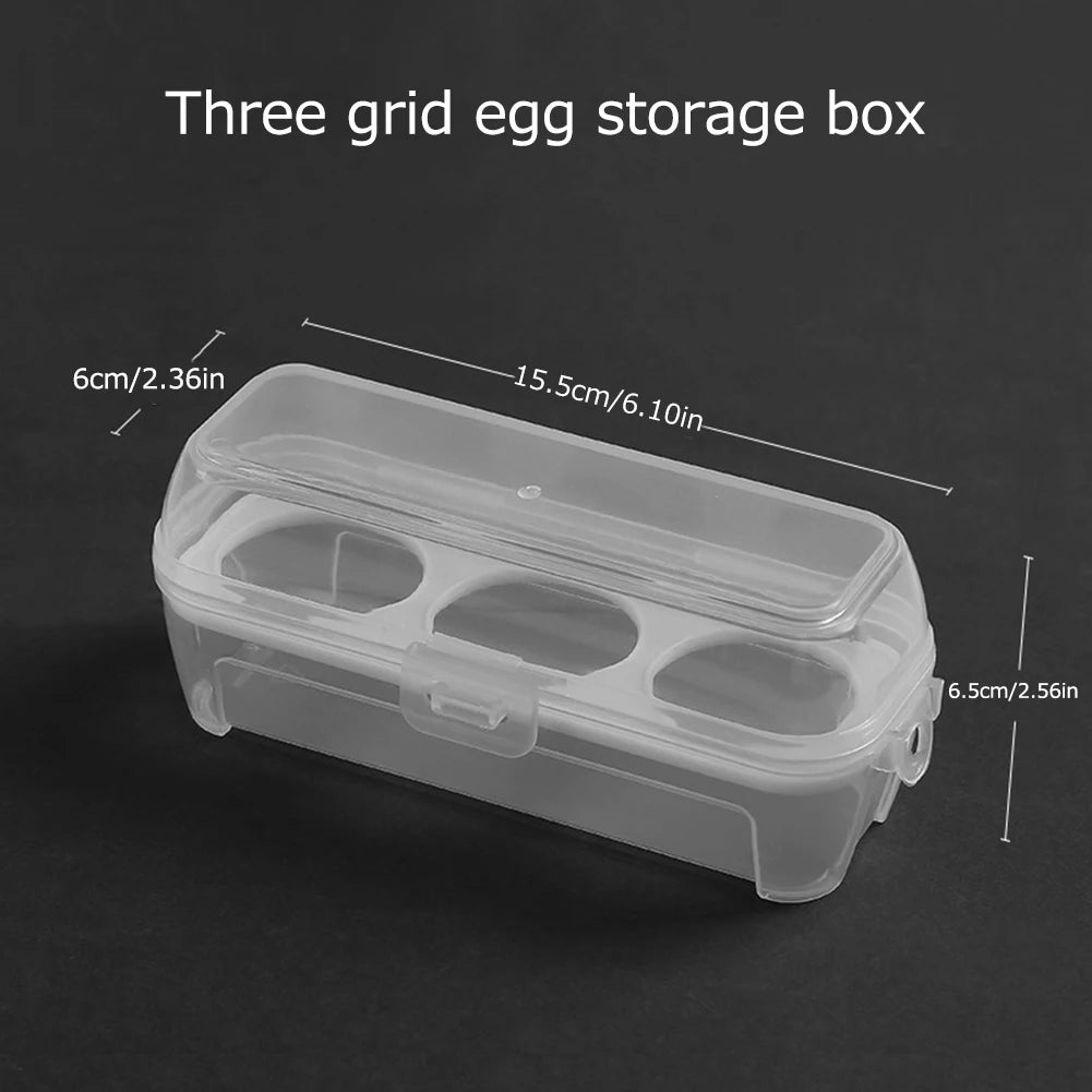 3/4/8 Grids Eggs Box Case Shockproof Egg Holder Kitchen Container Case Transparent Organizer for Outdoor Camping Picnic
