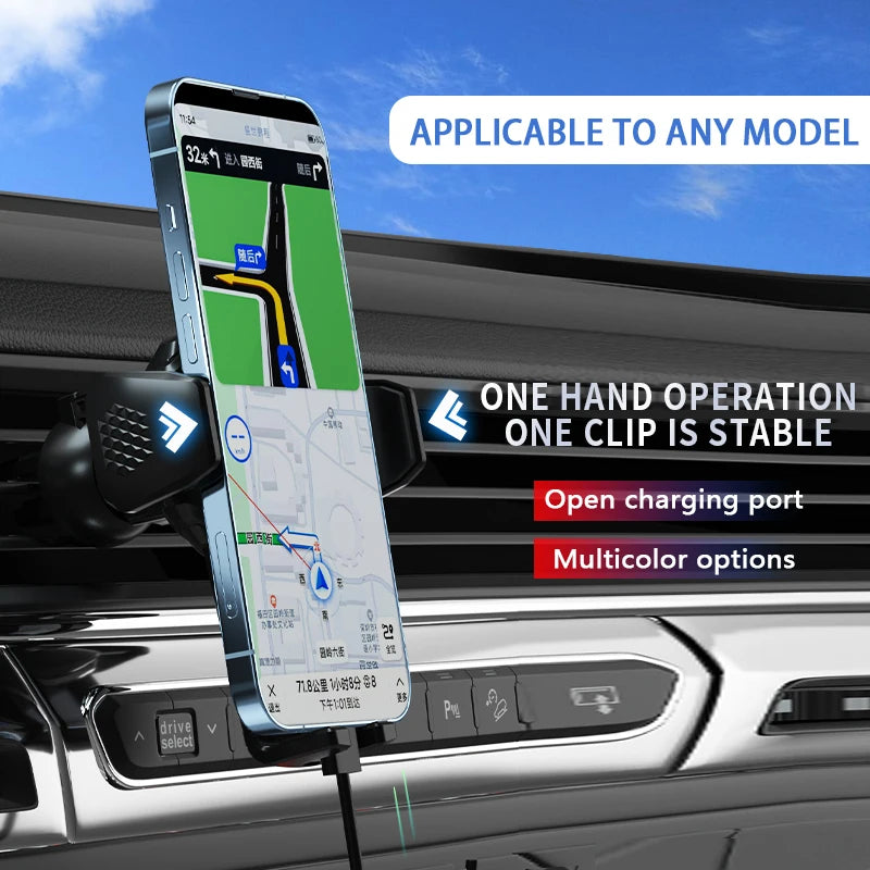 For AUDI Q3 2019 2020 2021 2022 -2024 Car Phone Mount Wireless Charger Special Mobile Phone Holder Fixed Stand Base Accessories