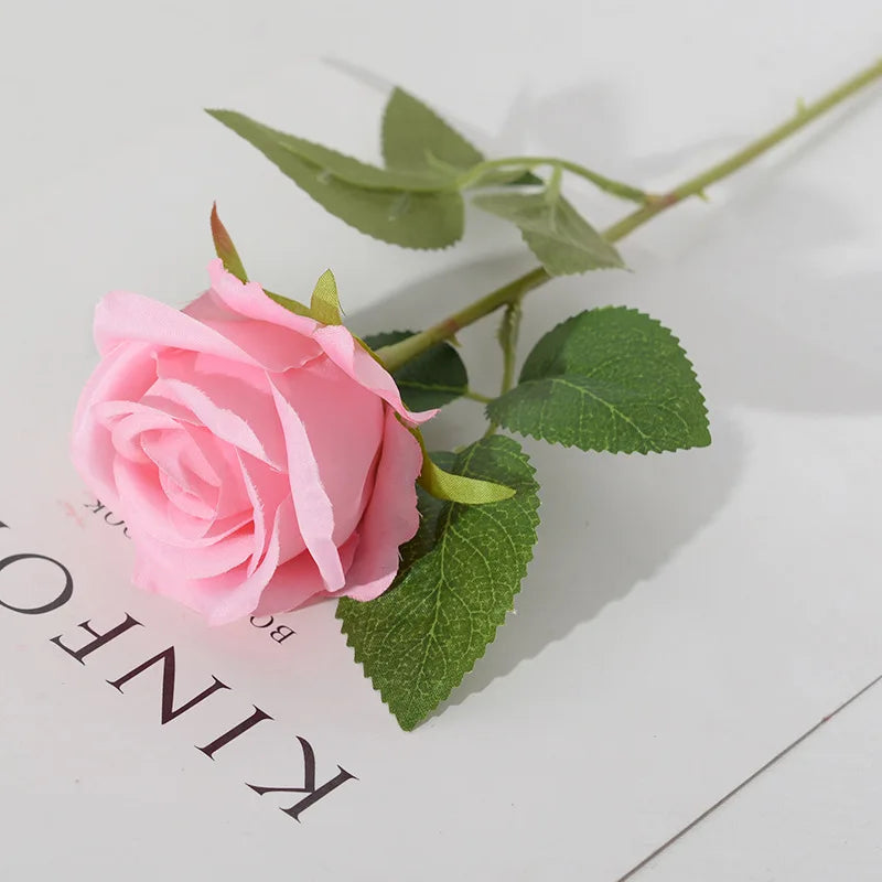 3/5/10/20pcs Silk Artificial Roses Flowers Bouquet Beautiful Fake Roses for Wedding Home Decor Fake Flowers Valentine's Day Gift